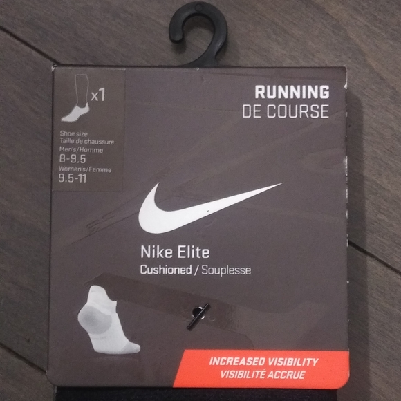 NIKE ELITE CUSHIONED SOCKS - BRAND NEW - 8 - 9.5 - Picture 3 of 4
